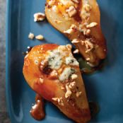 Honey-Roasted Pears with Blue Cheese and Walnuts