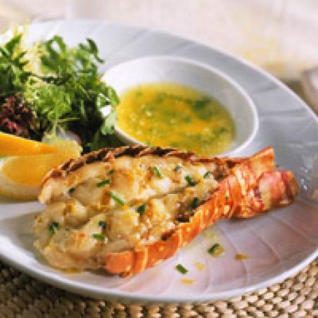 Lobster Tails with Chive Butter