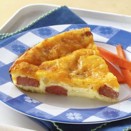 Impossibly Easy Hot Dog 'n Cheese Pie