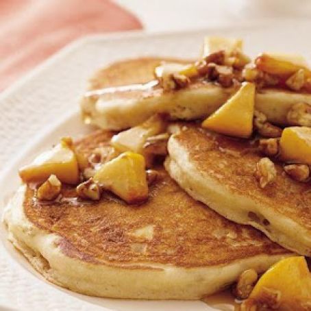 Praline Peach Pancakes