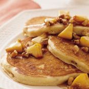 Praline Peach Pancakes