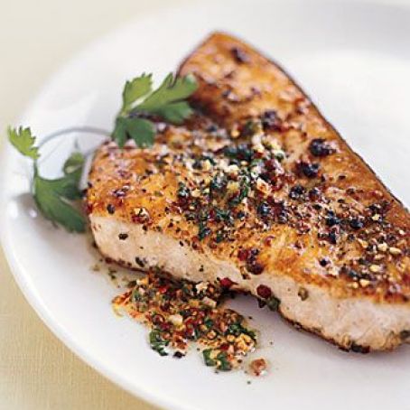 SWORDFISH - Pan Roasted Swordfish w/Compound Butter