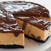 No-Bake Peanut Butter-TOBLERONE Cheesecake
