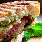 Chicken Pepper Pesto Panini
