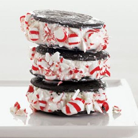 Chocolate-Mint Ice Cream Sandwiches