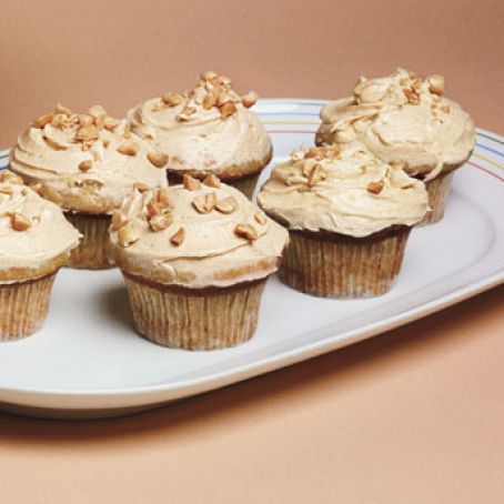 Banana Cupcakes with Peanut Butter Frosting