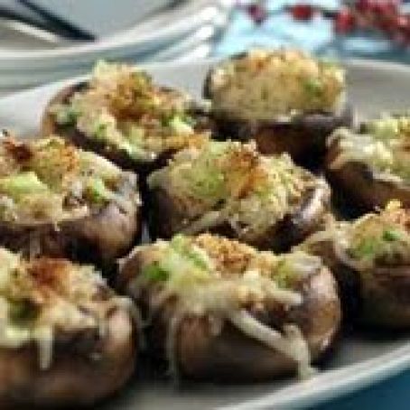 Mushrooms Stuffed with Crabmeat and Garlic Cream Cheese