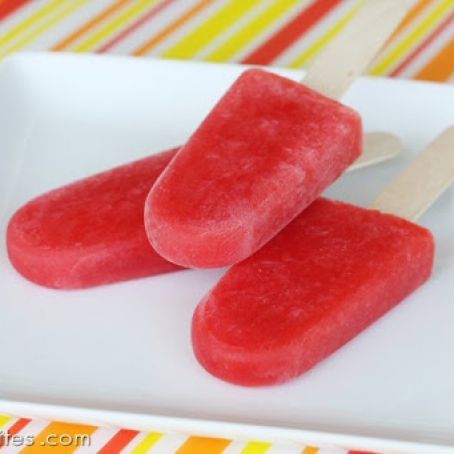 Watermelon Strawberry Ice Pops