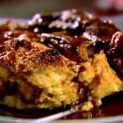 Panettone Bread Pudding with Cinnamon Syrup