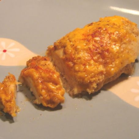 Cheddar-Garlic Oven Fried Chicken Breast