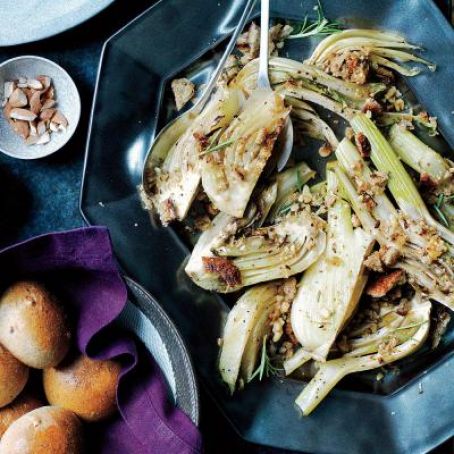Roasted Fennel with Rosemary Breadcrumbs