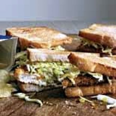 Butter-Almond-Crusted Fishwiches