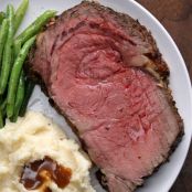 Prime Rib With Garlic Herb Butter