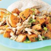 Island Sweet Potato Salad w/Jerked Chicken