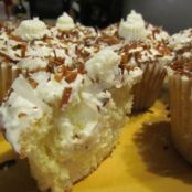 Toasted Coconut Filled Cupcakes