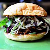 Pork Sandwiches with Cilantro-Jalapeno Slaw