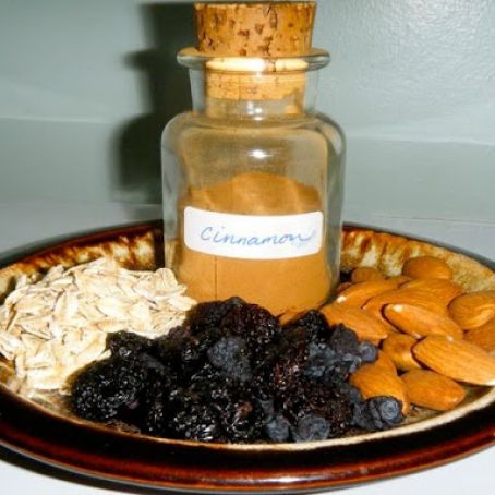 Cherry Almond Blueberry Cinnamon Oatmeal Breakfast