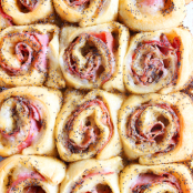 Baked Ham and Cheese Rollups