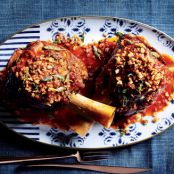 Braised Veal Shanks with Bacon-Parmesan Crumbs