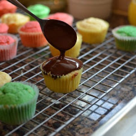 Rainbow Cookie Cupcake Bites