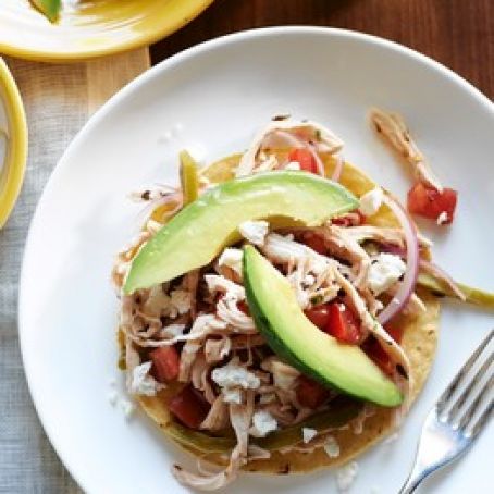 Chicken, Avocado & Queso Fresco Tostada