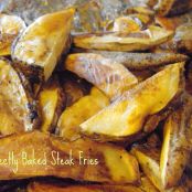 Perfectly baked steak fries