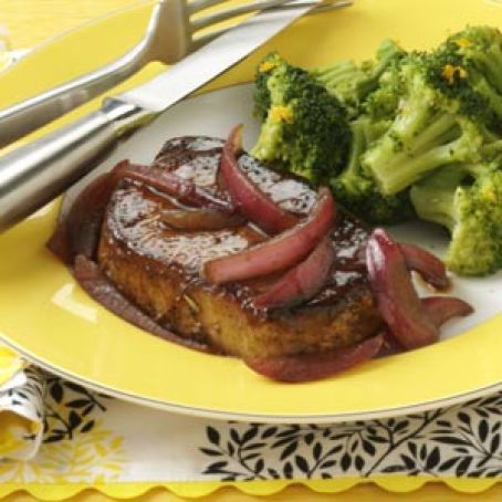 Balsamic-Glazed Pork Chops Recipe