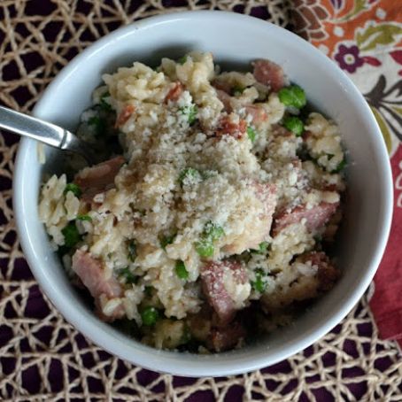 HAM & ENGLISH PEA RISOTTO