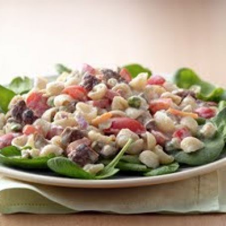 Creamy Black and Blue Pasta Salad