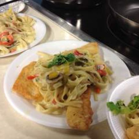 Shrimp & Chicken Fettuccini, Cajun