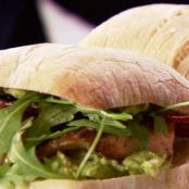 Salmon and Guacamole Sandwiches