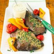 Herbed Steaks with Horseradish