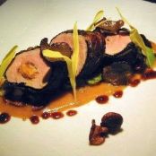 PORK  TENDERLOIN w/FOIE GRAS & TRUFFLE COULIS