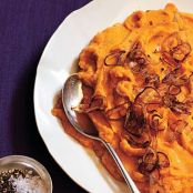 Rosemary Mashed Sweet Potatoes with Shallots