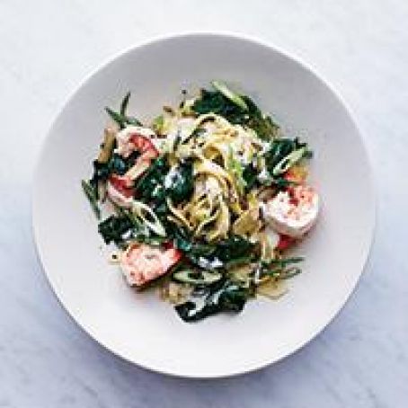 Fettuccine with Shrimp