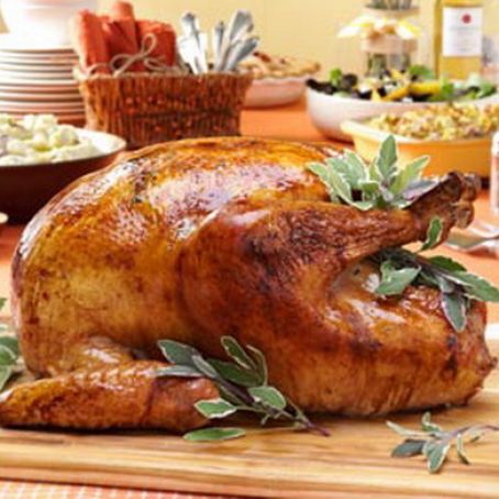 Roast Turkey with Sausage-Cabbage Stuffing