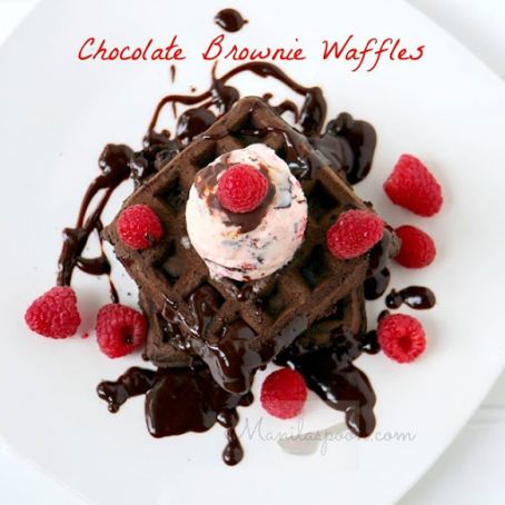 Chocolate Brownie Waffles