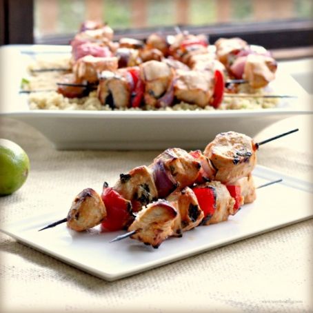 Sriracha Marinade and a recipe for Grilled Chicken Skewers