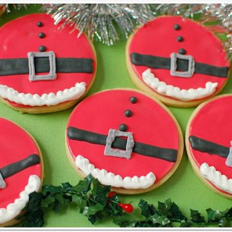 Santa Sugar Cookies