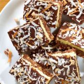Layered Chocolate Coconut Bars