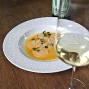 Scallops in a Curry-Lime and Coconut Broth