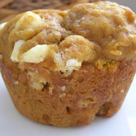 Pumpkin White Chocolate Chip Muffins
