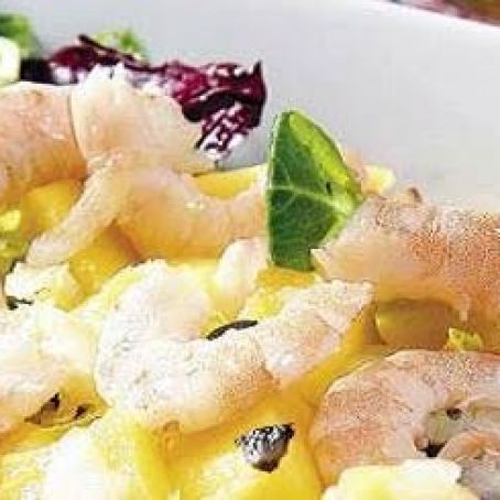 ENSALADA DE LANGOSTINOS Y MANGO