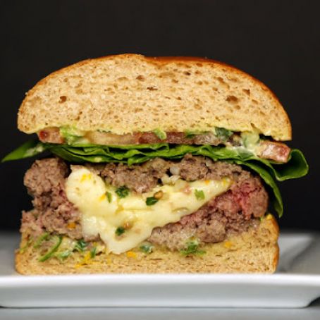 Spicy, Brie-Stuffed Burgers