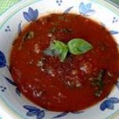Tomato, Pasta and Spinach Soup