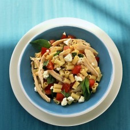 Pasta with Chicken, Tomato, and Feta