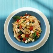 Pasta with Chicken, Tomato, and Feta