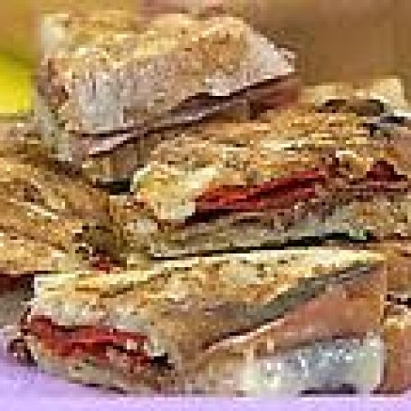 Spanish Style Pressed Ham and Cheese Sandwiches