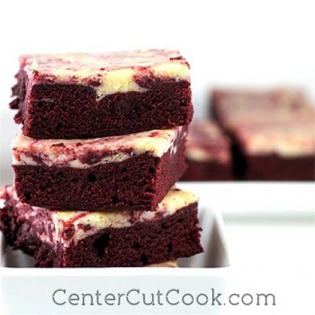 Red Velvet Cream Cheese Brownies