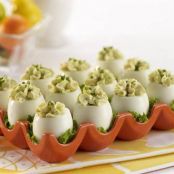 Caesar Stuffed Eggs